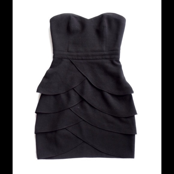 Club Monaco Prue Black Strapless Dress- Size 4 - Picture 3 of 3